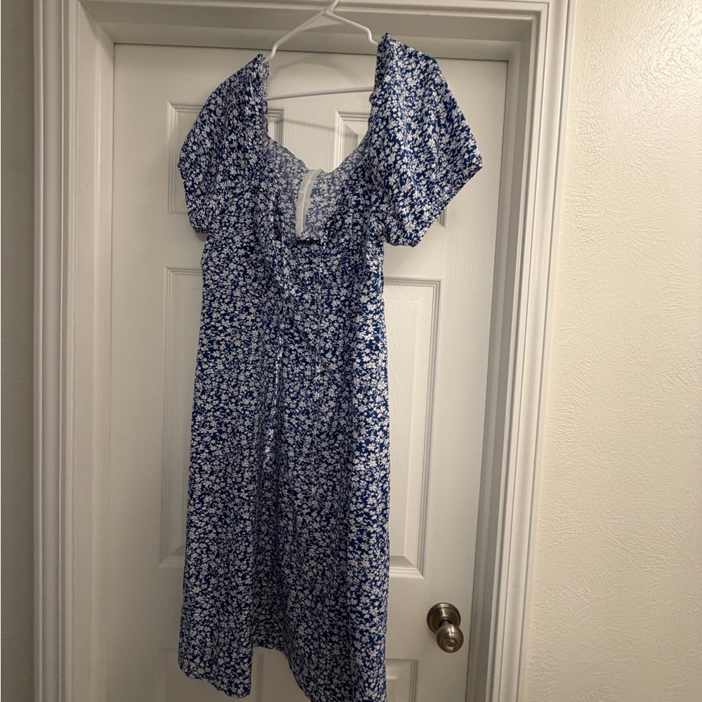 SHEIN Blue Floral Dress